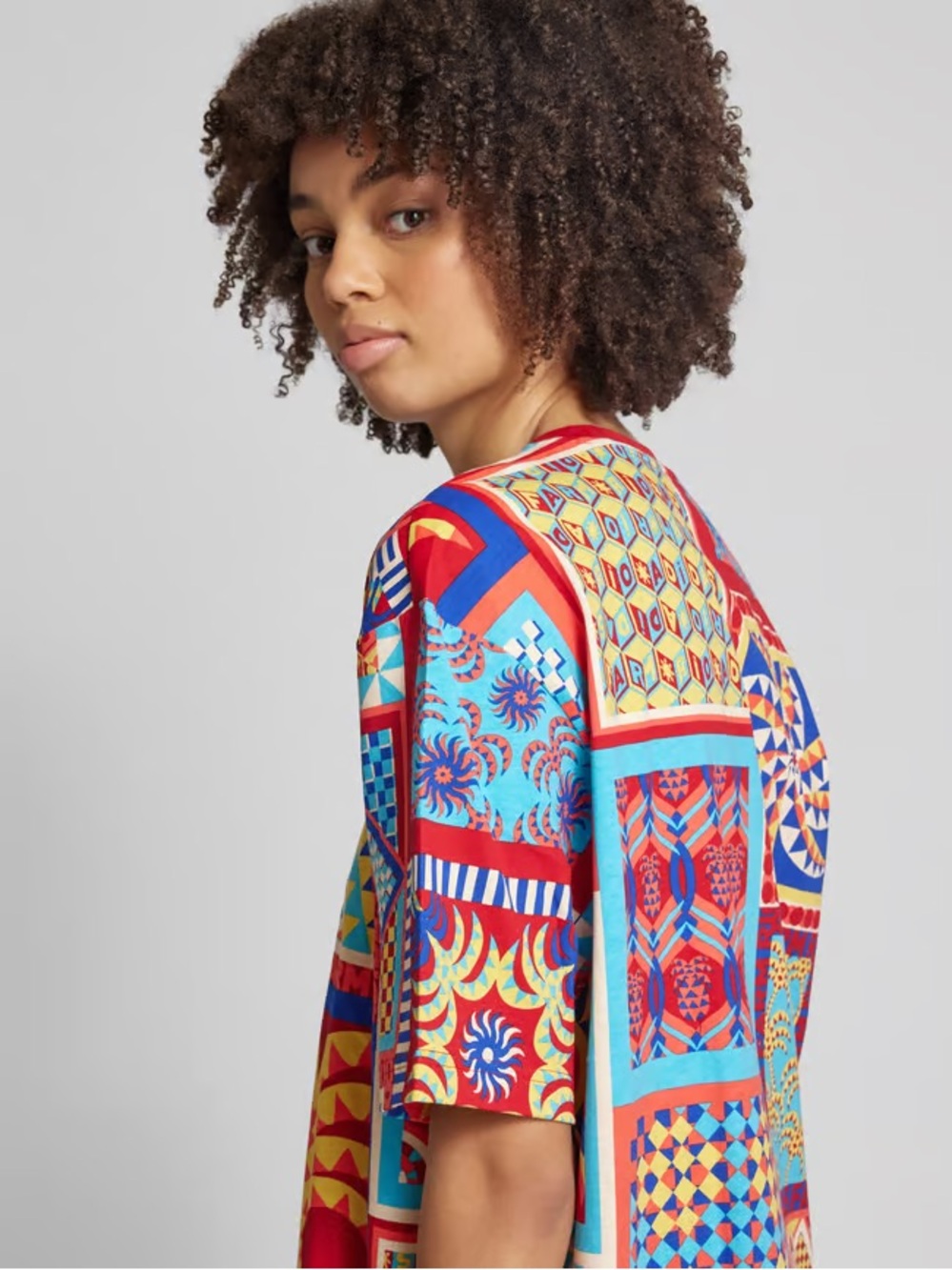 FARM Rio All Over Print Slim T-shirt Dress Adidas Collab Women's Size M - Picture 3 of 13